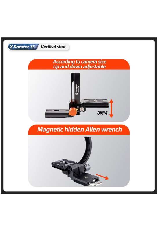 Fotopro Camera Collar Rotator Attachment for Tripod Stand - X-Rotator 75