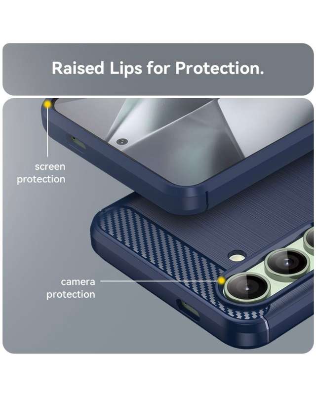 CellTime Carbon Fiber Design Case for Galaxy S24 FE Shockproof Cover