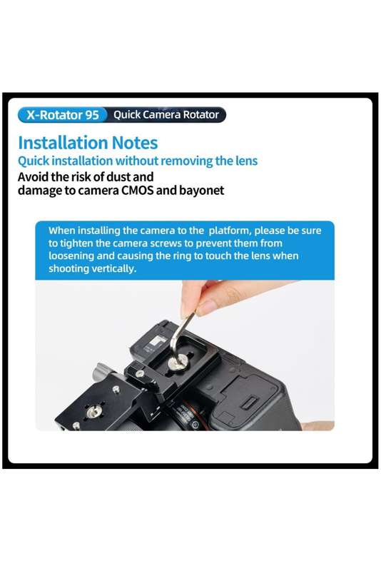 Fotopro Camera Collar Rotator Attachment for Tripod Stand - X-Rotator 95