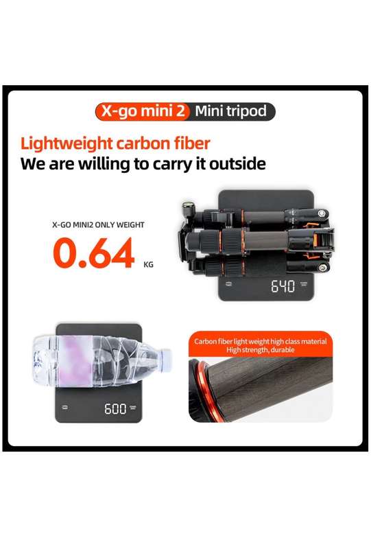 Fotopro Portable Lightweight Mini Tripod Stand - X-Go Mini 2+42QP