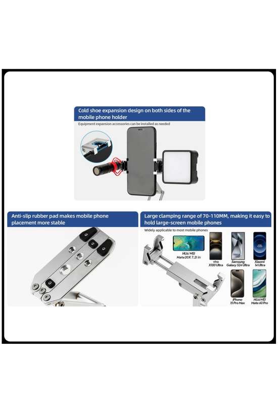 Fotopro Foldable Portable Aluminium Smartphone Tripod Stand - SY-369