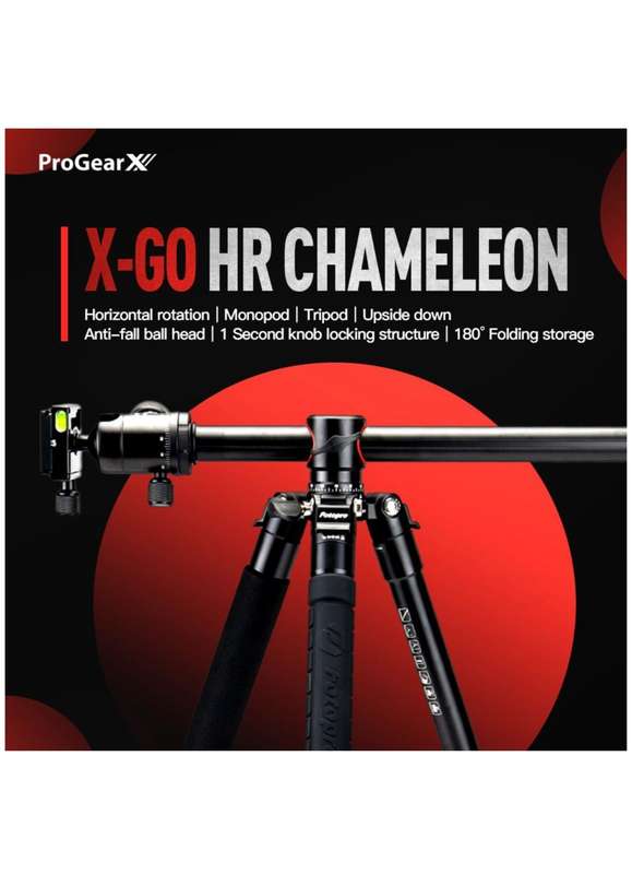 Fotopro Aluminium Lightweight Camera Tripod Stand - X-GO HR Chameleon E 2