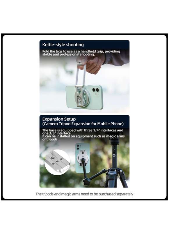 Fotopro Foldable Portable MagSafe Magnetic Smartphone Tripod Stand SY-369C
