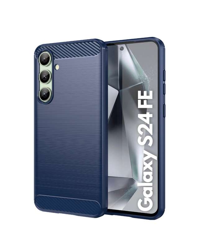 CellTime Carbon Fiber Design Case for Galaxy S24 FE Shockproof Cover