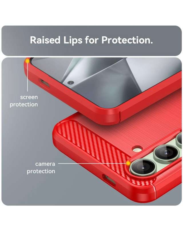 CellTime Carbon Fiber Design Case for Galaxy S24 FE Shockproof Cover