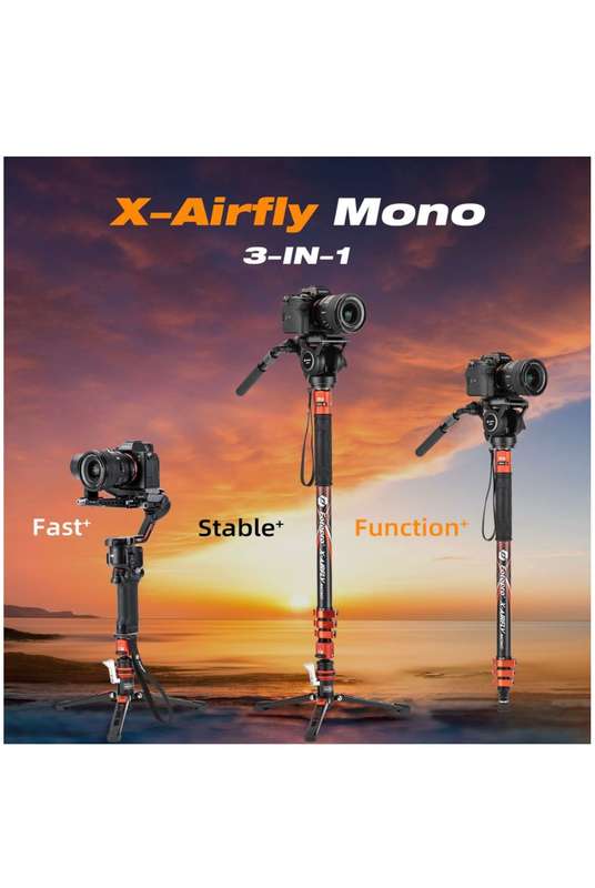 Fotopro x-Airfly Mono Multifunctional Portable Camera Monopod/ Tripod Stand