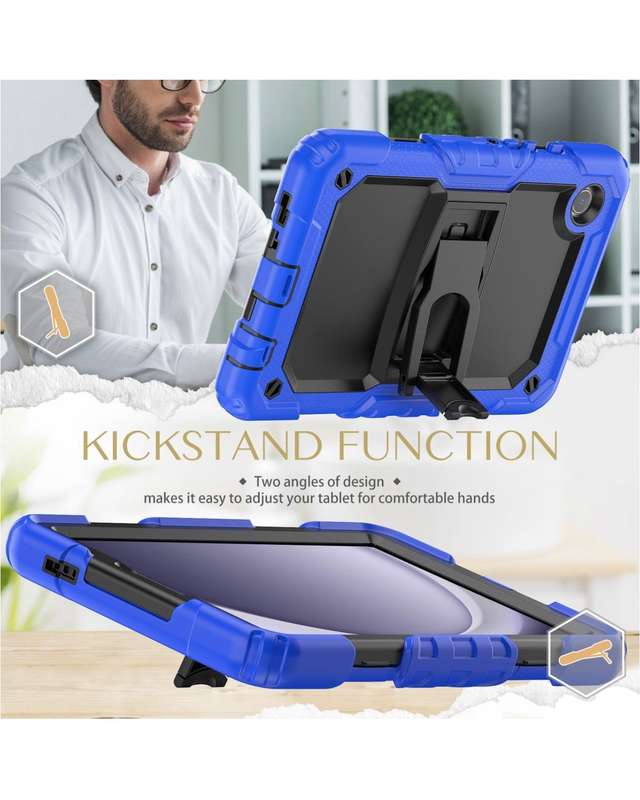 CellTime C-Stand Design Shockproof Rugged Cover for Galaxy Tab A9 (8.7") (SM-X110/SM-X115)
