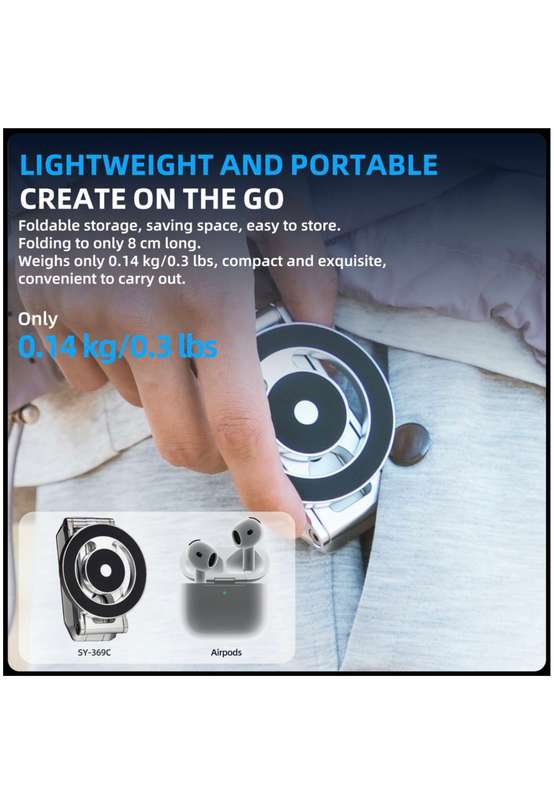 Fotopro Foldable Portable MagSafe Magnetic Smartphone Tripod Stand SY-369C