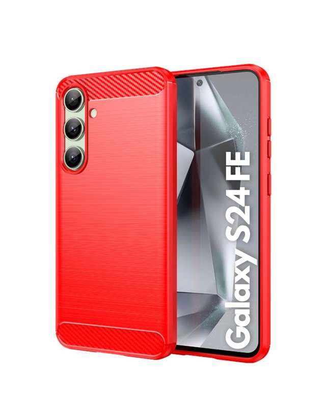 CellTime Carbon Fiber Design Case for Galaxy S24 FE Shockproof Cover