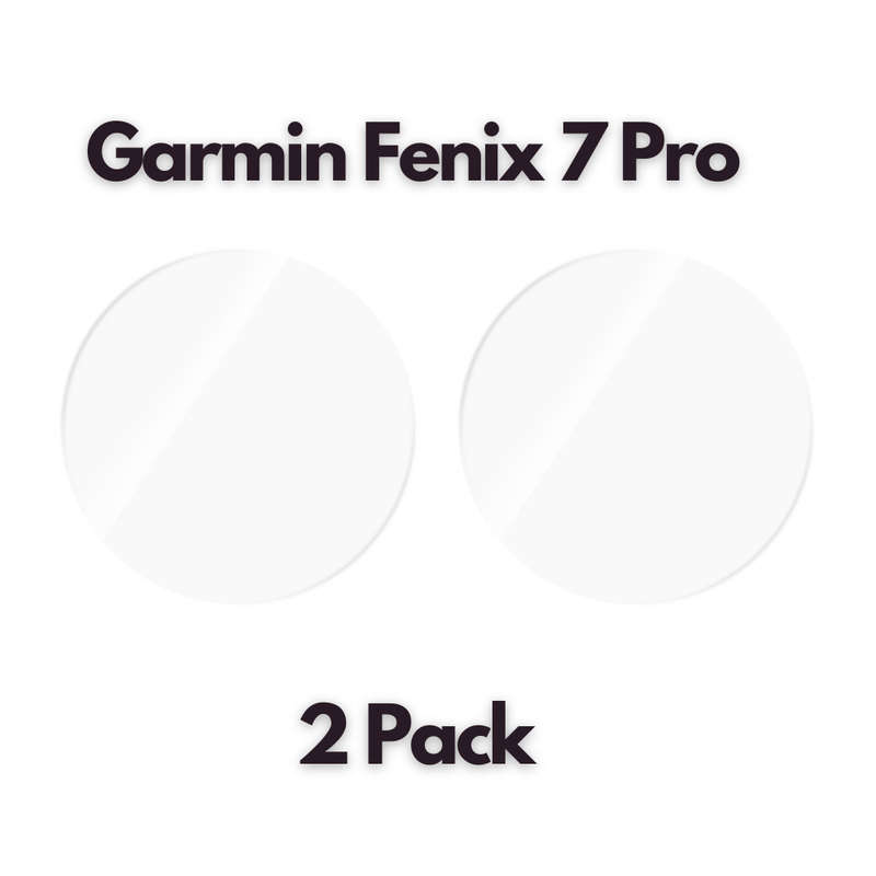 Garmin Fenix 7 Pro Tempered Glass Screen Guard - 2 Pack