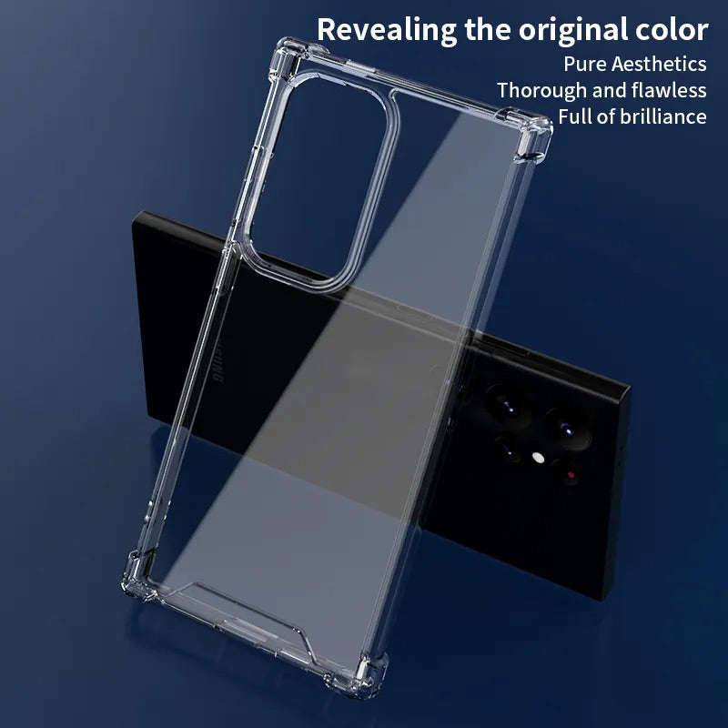 Samsung Galaxy S24/S24 Plus/S24 UltraClear Shock Resistant Armor Case for