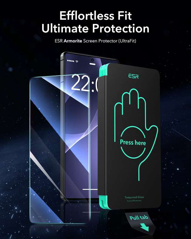 ESR Galaxy S25 Ultra Armorite Tempered Glass Screen Protector - 2 Pack