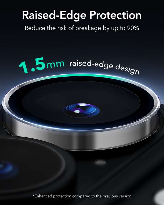 ESR Armorite Camera Lens Protectors for iPhone 16 Pro Max/ 16 Pro/ 15 Pro Max/ 15 Pro/14 Pro Max/...