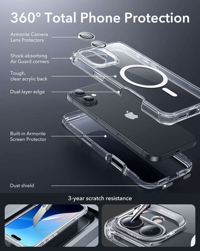 ESR iPhone 16 / 16 Plus Armor Tough MagSafe Cover