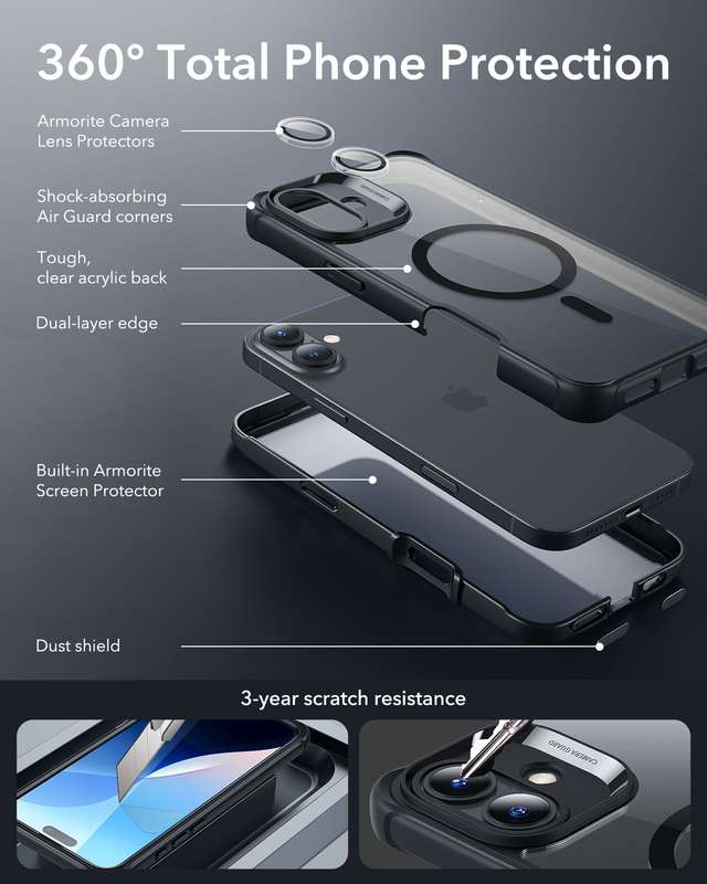 ESR iPhone 16 / 16 Plus Armor Tough MagSafe Cover