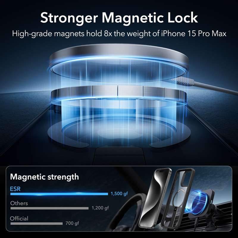 ESR Boost Flickstand Magsafe Cover for iPhone 15 Pro Max (HaloLock)