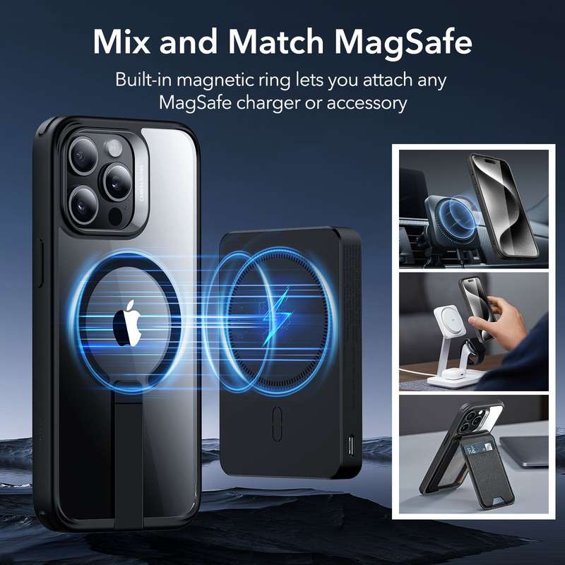 ESR Boost Flickstand Magsafe Cover for iPhone 15 Pro Max (HaloLock)