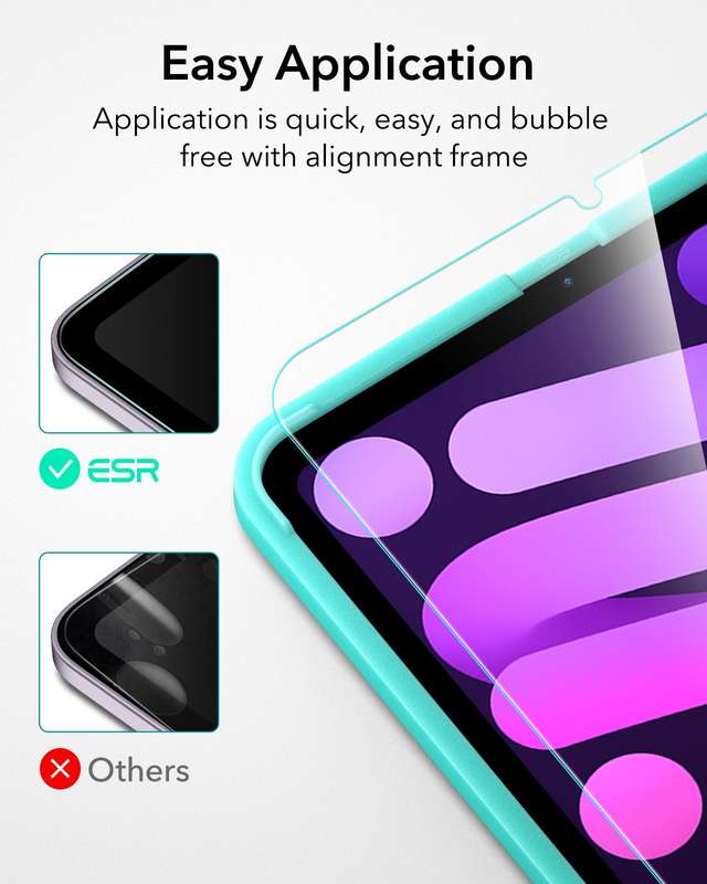 ESR iPad Mini 7 / iPad Mini 6 Tempered Glass Screen Protector - Pack of 2