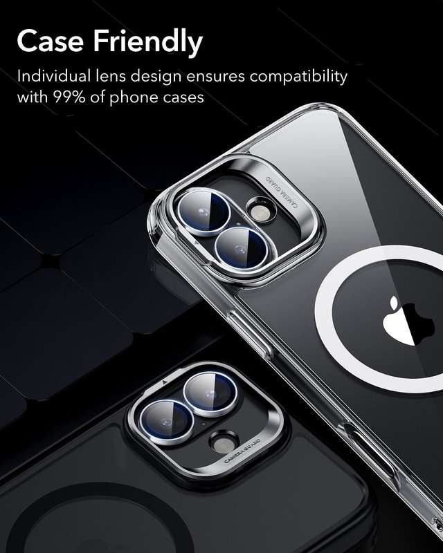 ESR Armorite Camera Lens Protectors for iPhone 16 Pro Max/ 16 Pro/ 15 Pro Max/ 15 Pro/14 Pro Max/...