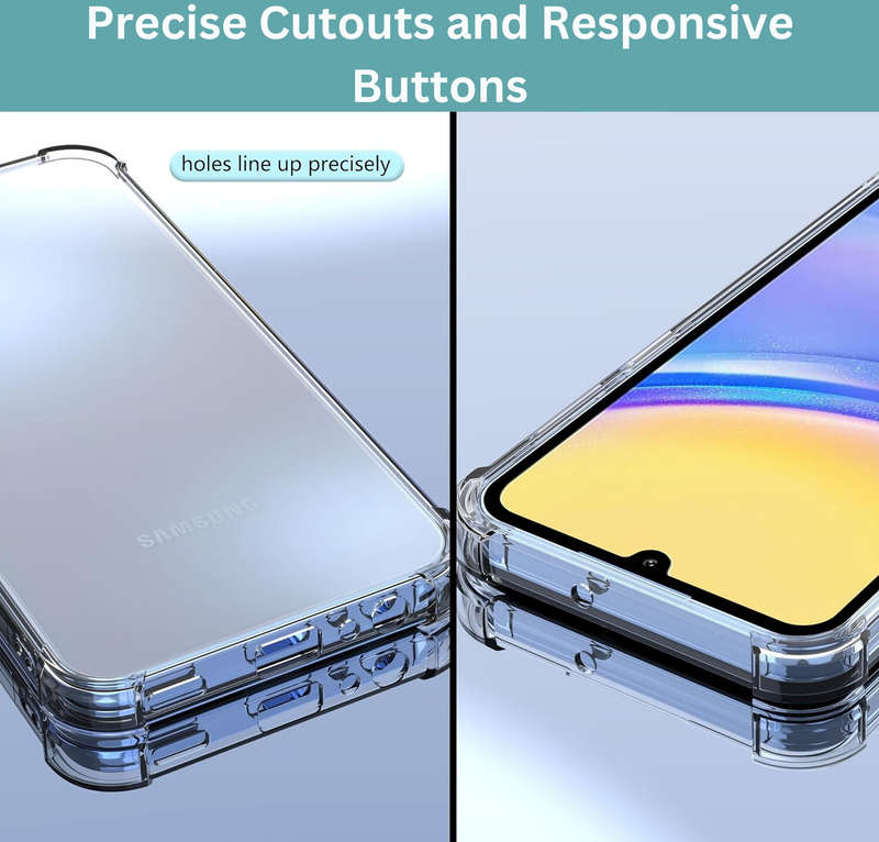 Clear Shock Resistant Armor Cover for Samsung Galaxy A15