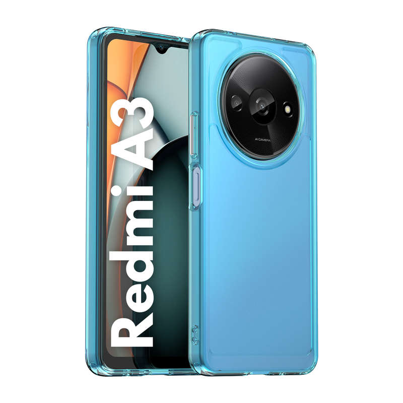 Redmi A3 Clear Case - Shockproof Candy Series Cover