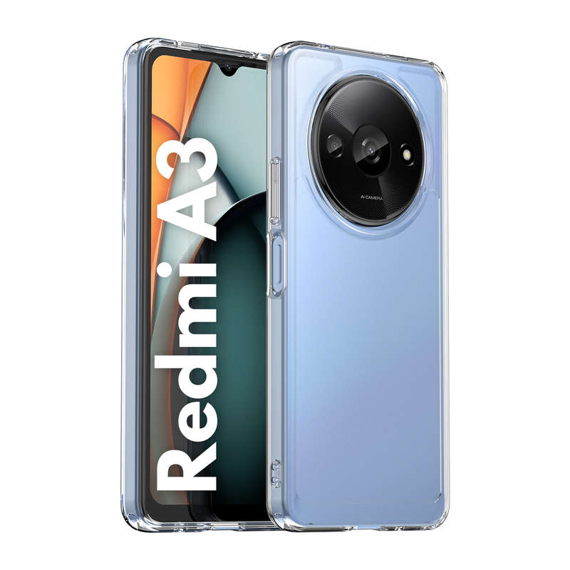 Redmi A3 Clear Case - Shockproof Candy Series Cover