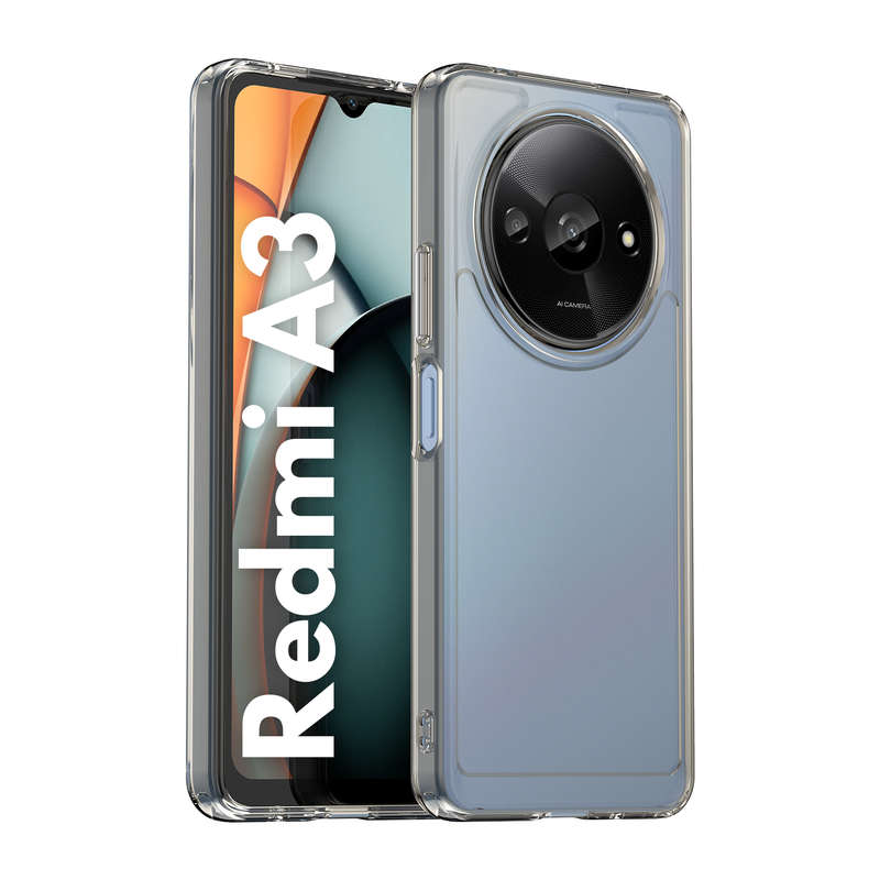 Redmi A3 Clear Case - Shockproof Candy Series Cover