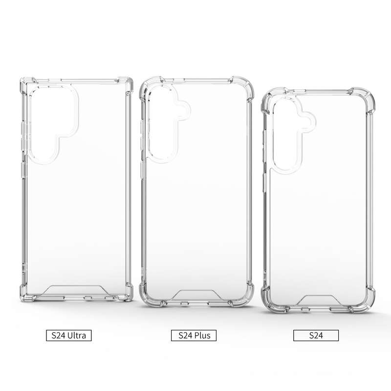 Samsung Galaxy S24/S24 Plus/S24 UltraClear Shock Resistant Armor Case for
