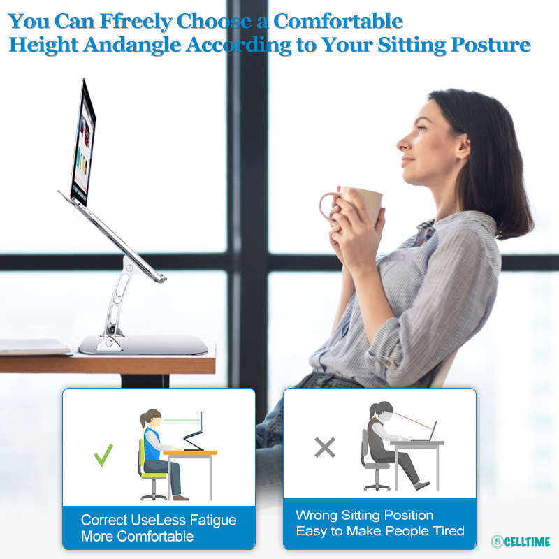 Ergonomic Height Angle Adjustable Cool Portable Laptop Stand