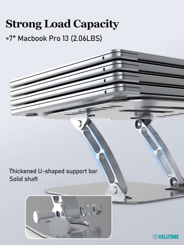 Ergonomic Height Angle Adjustable Cool Portable Laptop Stand