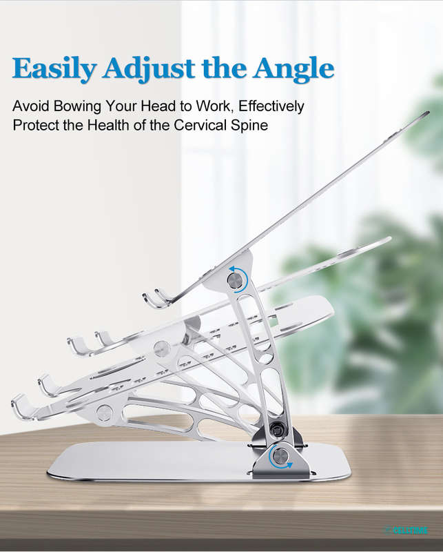 Ergonomic Height Angle Adjustable Cool Portable Laptop Stand