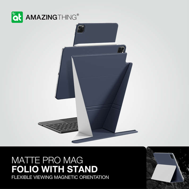 AMAZINGTHING Pro Mag Folio Case Compatible with iPad Air 11"(M3/M2)/iPad Pro 11"(M4) Cover