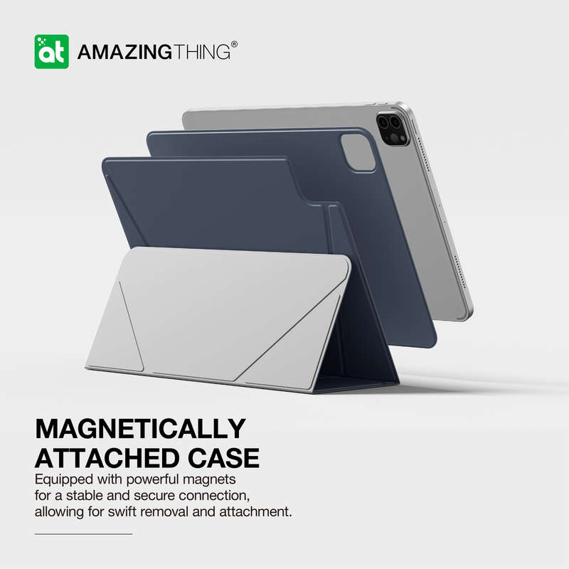 AMAZINGTHING Pro Mag Folio Case Compatible with iPad Air 11"(M3/M2)/iPad Pro 11"(M4) Cover
