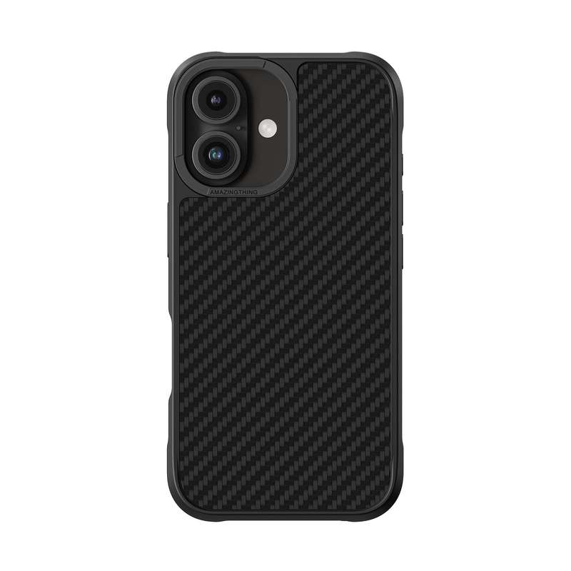 AMAZINGTHING Titan Max Aramid Fiber Mag Case for iPhone 16/16 Plus Shockproof MagSafe Cover