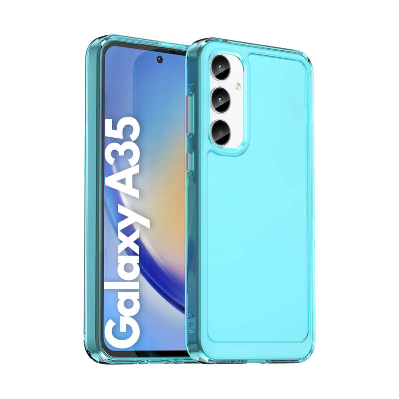 Clear Cover for Samsung Galaxy A35 - Shockproof Candy Series Cover