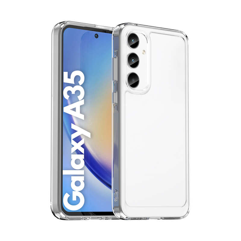 Clear Cover for Samsung Galaxy A35 - Shockproof Candy Series Cover