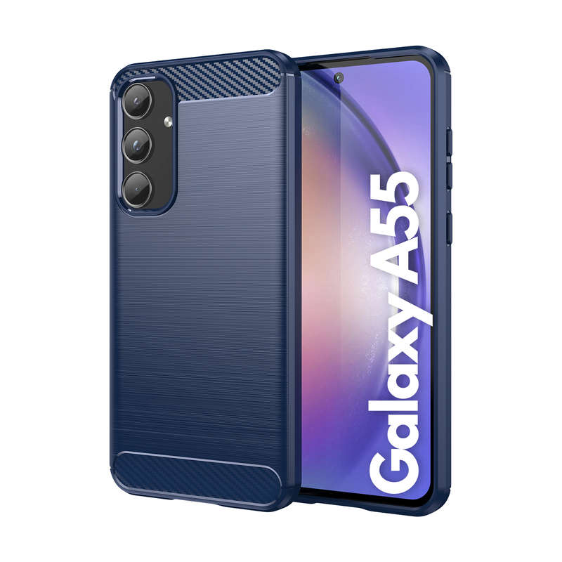 Carbon Fiber Design Case for Samsung Galaxy A55 Shockproof Cover