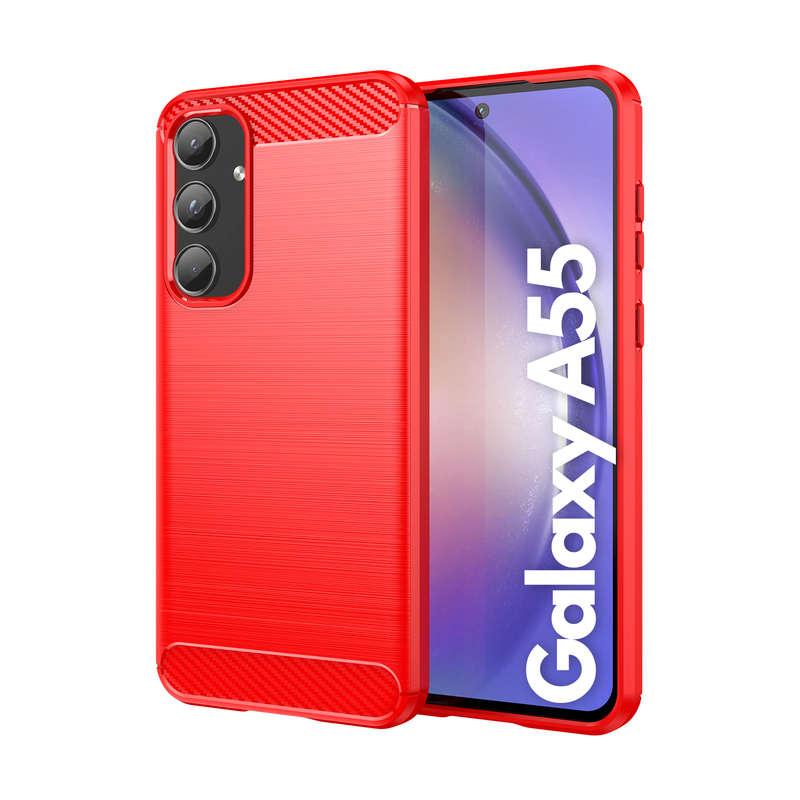 Carbon Fiber Design Case for Samsung Galaxy A55 Shockproof Cover