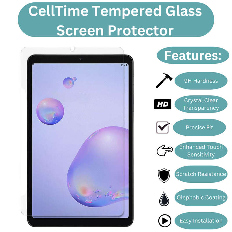 Tempered Glass Screen Guard for Samsung Galaxy Tab A9 (8.7")