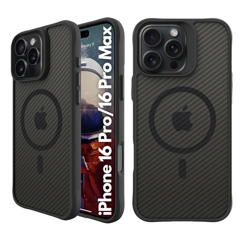 CellTime Carbon Fiber MagSafe Cover for iPhone 16 Pro / 16 Pro Max