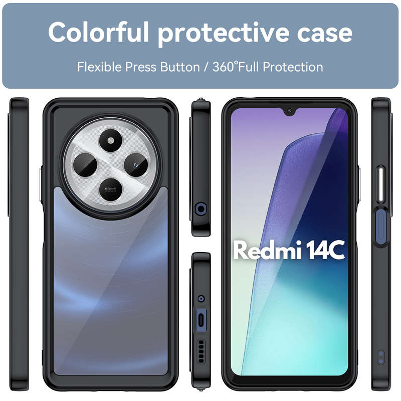 Redmi 14C Candy Clear Case Shockproof Cover