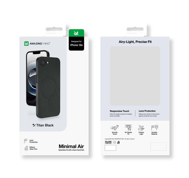 AMAZINGTHING Minimal Air Mag Case for iPhone 16e Cover