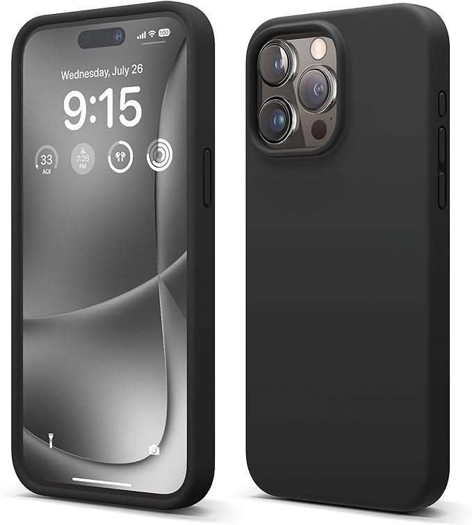 Thickened Design Silicone Cover for iPhone 15 Series Shockproof Case