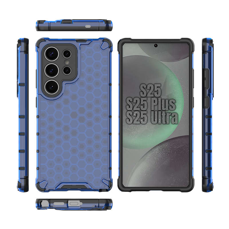 Honeycomb Case for Galaxy S25/S25 Plus/S25 Ultra Shockproof Cover