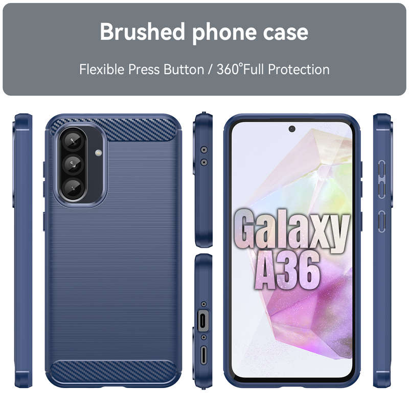 Carbon Fiber Design Case for Galaxy A36 Shockproof Cover