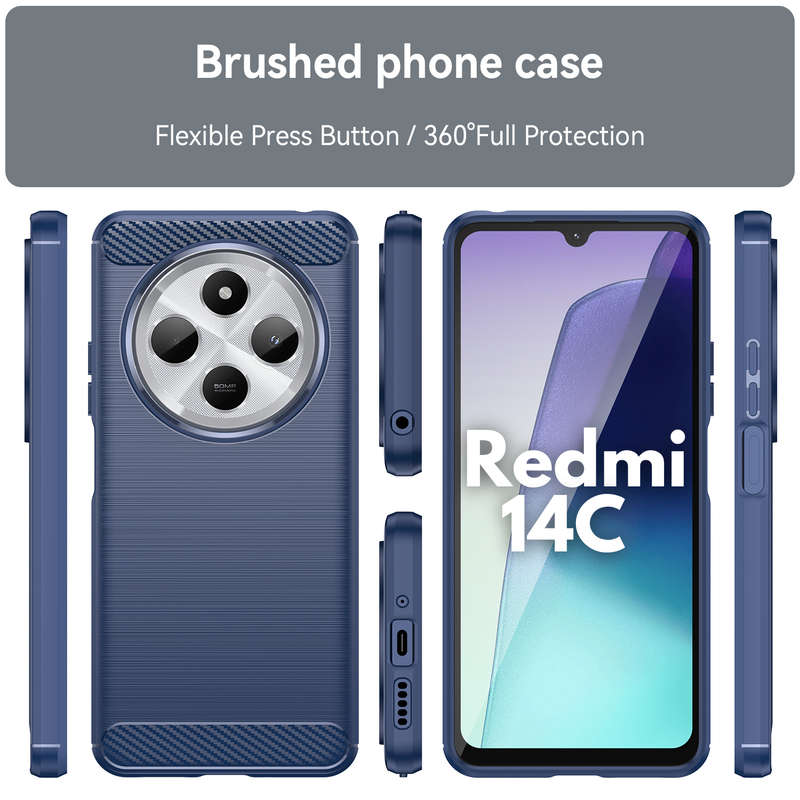 Redmi 14C Carbon Fiber Design Case Shockproof Cover