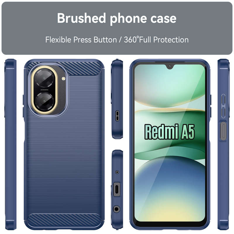 CellTime Case Compatible with Redmi A5 Carbon Fiber Design Shockproof Cover