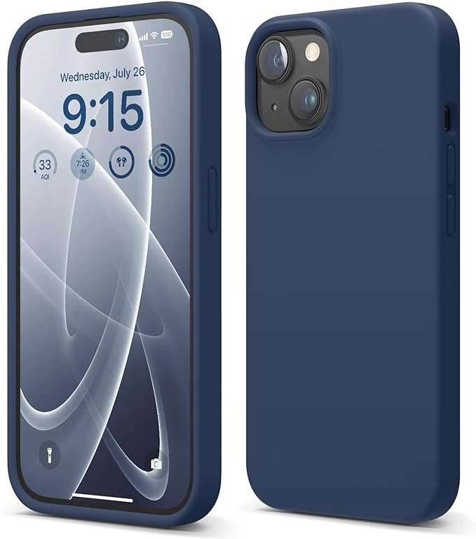 Thickened Design Silicone Cover for iPhone 15 Series Shockproof Case