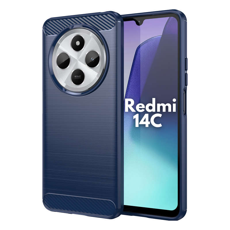 Redmi 14C Carbon Fiber Design Case Shockproof Cover