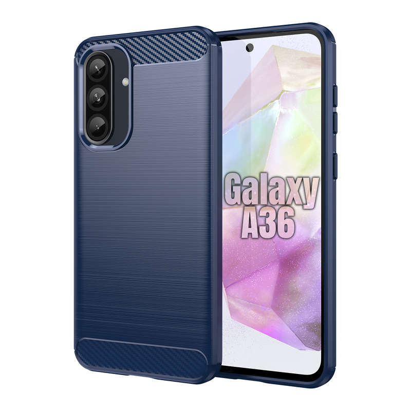 Carbon Fiber Design Case for Galaxy A36 Shockproof Cover
